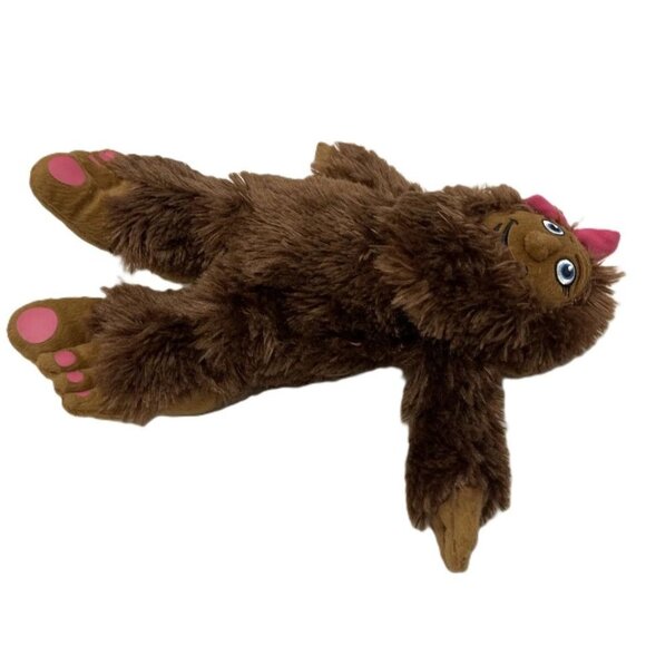 Shesquatch Plush Toy By Stuffed Animal House 14" Brown & Pink Bow Stuffed Sasqua - Picture 4 of 5